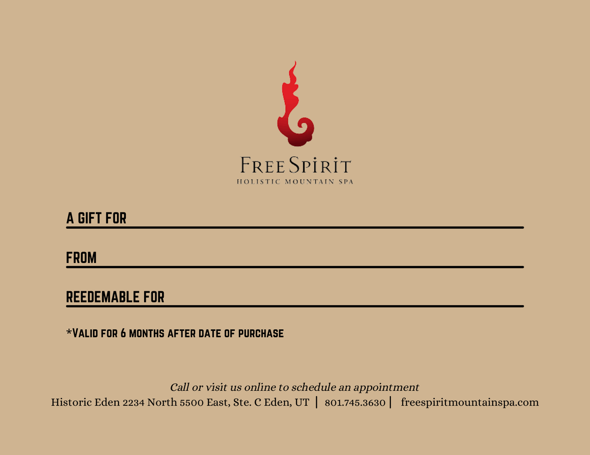 Free Spirit Spa Gift Certificate Free Spirit Mountain Spa Free Spirit Spa Gift Certificate Free Spirit Mountain Spa